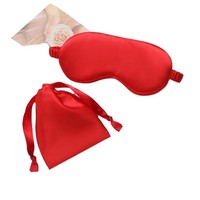 Masque pour les yeux haut de gamme avec housse en satin pour la relaxation, le sommeil et la protection des yeux en voyage
