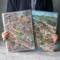 Autocollants de scène miniature 3D personnalisés, style coréen, détaillés, faits à la main, pour scrapbooking et journalisation, OEM ODM