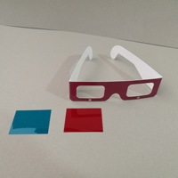 Lunettes 3D Rp, polarisées rouge-bleu, séparation spectrale, pour télévision et cinéma, en PET, VR tout-en-un, écran virtuel 50"-80"