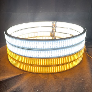 Lumina 새로운 12 열 스위치백 휠 라이트 호박색 흰색 순차 LED 방향 지시등 트럭 오프로드 12V 용 자동차 휠 라이트 - Product Image 1