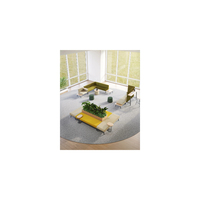 Tabouret triple robuste anti-rayures QW 110 en métal gris texturé sable avec assise en tissu personnalisé doux, idéal pour la réception de bureau