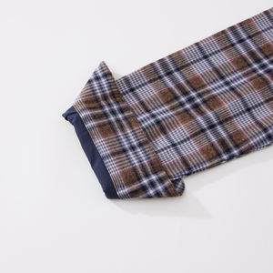 Chaqueta de Franela a Cuadros Personalizada para Hombre, 100% Algodón, Cortavientos, Cálida, Invernal, Informal Elegante, Acolchada - Product Image 4