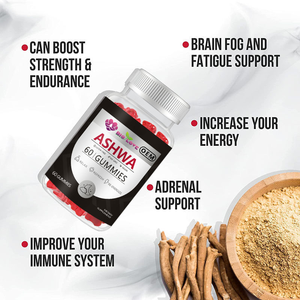 Vente chaude d'usine Gummies à l'ashwagandha 1500 mg 60 pièces Gummies à l'ashwagandha Sommeil Mémoire Immunité Amélioration de l'énergie Compléments alimentaires - Product Image 3