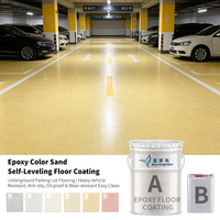 Revêtement en caoutchouc liquide de système de plancher de sable coloré par époxyde autonivelant pour l'application de secteurs à fort trafic par la truelle ou le rouleau