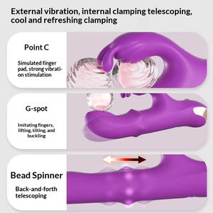 Female Adult Wearable <b>Vibrator</b> Adjustable Ball Dual Motor <b>Vibration</b> IPX7 Waterproof USB Rechargeable for Internal External Use - Product Image 5