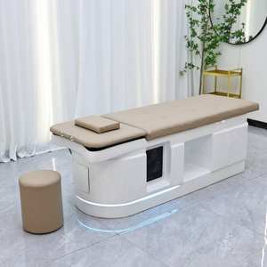 Lit de soin de luxe AY avec rangement intégré et éclairage LED, table de thérapie confortable pour les traitements de beauté en spa - Product Image 6