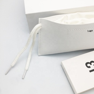 Bán buôn biểu tượng tùy chỉnh mềm <span class=keywords><strong>Sunglass</strong></span> Mang trường hợp thiết lập da trắng kính trường hợp với chất liệu sắt <span class=keywords><strong>Pouch</strong></span> cho kính mát - Product Image 6