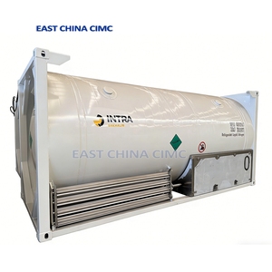 Conteneur-citerne <span class=keywords><strong>ISO</strong></span> en acier inoxydable de 20 pieds de marque CIMC pour gaz liquides cryogéniques LOX/LN2/LAR, norme ASME - Product Image 2