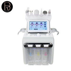 Appareil de nettoyage du visage multifonctionnel 6 en 1 Hydro Dermabrasion Aqua Peeling Machine H2O2 avec prise US - Product Image 1