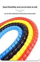 Chine Fournisseur CE approuvé 32mm Spiral Wrapping PE/PP Cable Tidy Kit Factory Price Cable Sleeves