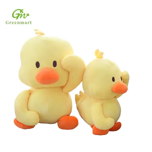 Greenmart satmak iyi ördek doldurulmuş hayvanlar küçük sarı ördek dolması peluş bebek oyuncak küçük sarı ördek doğum günü peluş bebek