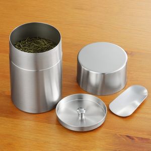 Tamis à thé vert matcha avec pelle <span class=keywords><strong>en</strong></span> bambou, boîte <span class=keywords><strong>de</strong></span> rangement <span class=keywords><strong>en</strong></span> <span class=keywords><strong>acier</strong></span> inoxydable pour poudre <span class=keywords><strong>de</strong></span> matcha avec couvercle intérieur, boîte à thé - Product Image 6