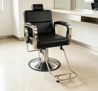 Chaise de salon moderne Hongzi, robuste, hydraulique, pivotante à 360 degrés, avec appui-tête en cuir PU et repose-pieds, pour salon de coiffure