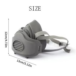 <span class=keywords><strong>Masque</strong></span> respiratoire réutilisable <span class=keywords><strong>de</strong></span> haute qualité à couverture intégrale 3200, <span class=keywords><strong>protection</strong></span> <span class=keywords><strong>3</strong></span> couches, filtre en coton, anti-poussière, anti-odeur, faible résistance respiratoire - Product Image 4
