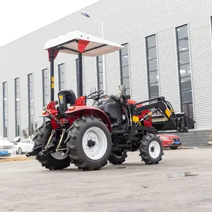 Tractor agrícola de 15HP 25HP 4wd, mini tractor agrícola para caminar, venta con accesorios hidráulicos
