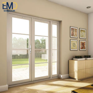 Puerta Moderna de Aluminio con Acabado Interior y Malla de Fibra de Vidrio, Puerta Abatible para Cocina o Villa - Product Image 2