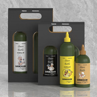 Bouteilles souples en plastique PET de qualité alimentaire de 8 oz, 250 ml, 500 ml, 100 ml, distributeur de sauce à presser avec bouchons torsadés pour huile capillaire