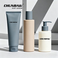 Ensemble d'emballages cosmétiques de luxe personnalisés en rose, vides, pour soins de la peau, crème pour le visage, lotion pour le corps, flacon pompe en plastique, 100 ml/150 ml/200 ml/250 ml