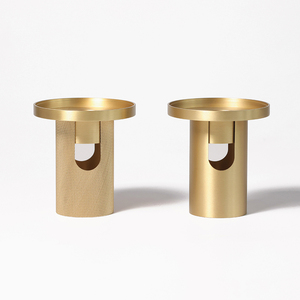 Brûleur d'huile essentielle <span class=keywords><strong>de</strong></span> bois <span class=keywords><strong>de</strong></span> santal haut <span class=keywords><strong>de</strong></span> gamme en laiton massif pour cire fondue et bougie chauffe-plat, aromathérapie et décoration intérieure - Product Image 1