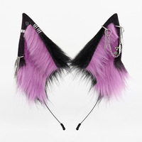 Headband Telinga Hewan Bulu Halus Serat Polyester Telinga Rubah Aksesoris Fashion Anak-Anak Baru untuk Halloween