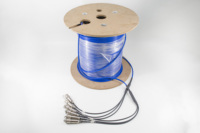 FTTA IP67 12 cœurs 3*4 cœurs IDC Plug and Socket Câble de raccordement blindé/non blindé avec tambour