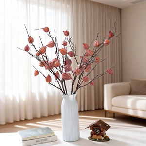 Rama de Fruta Artificial CallaFloral, Amarillo Naranja, Espuma, Rama Individual, Decoración para el Hogar, Boda, Estilo INS, Manualidades - Product Image 1