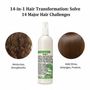 Nouvelle Arrivée Crème Capillaire Bio à Base de Plantes Adoucissante Démêlante Lissante Hydratante Nourrissante pour Définir les Boucles et Cheveux Relaxés - Product Image 4