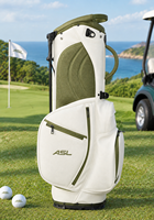 Sac de golf ASL Premium pour femmes, sac de transport élégant blanc et vert, sac de golf portable pour le golf à pied