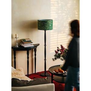 Lampe <span class=keywords><strong>de</strong></span> sol <span class=keywords><strong>de</strong></span> style français rétro du milieu du siècle, en bois massif couleur noyer, lampe fluorescente tricolore Wabi-sabi - Product Image 2