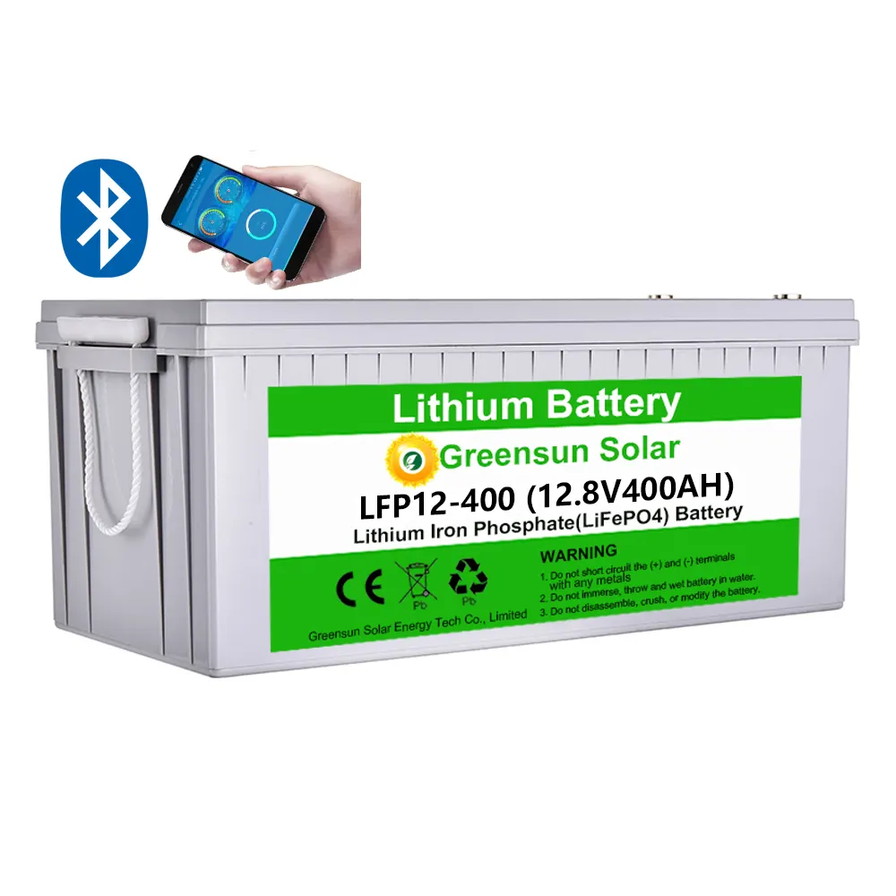 Gtk — batterie Lifepo4, 12V, 400ah, 500/300/200/100 ah, Bms intégré, Cycle profond, batterie au Lithium
