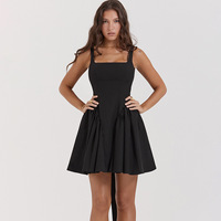 Camisole française jupe papillon rosée dos robe pour femmes soirée Sexy jupe courte
