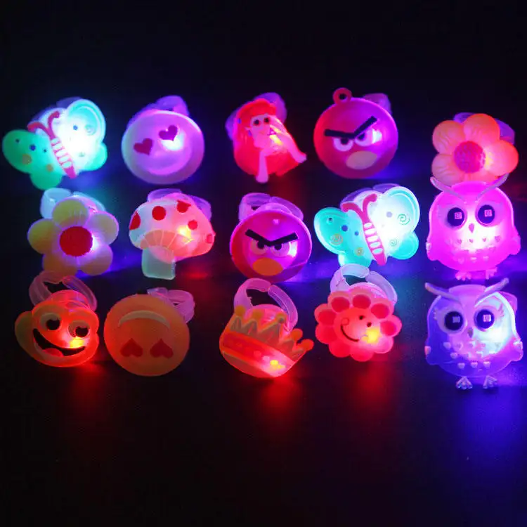Hifive Cute Animal Lumines cent Watch Geburtstags feier Brille Kinder Cartoon Toy Festival 50 Stück LED Licht ringe Set Großhandel