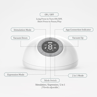 Tire-lait électrique sans fil en silicone, portable, double, mains libres, silencieux, avec alerte de volume de lait via application mobile