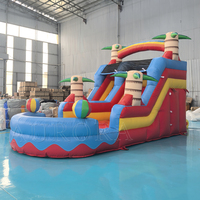 Toboggan gonflable en PVC personnalisé aire de jeux extérieure pour enfants toboggan et toboggan à sec bon marché Maison de rebond Jumper toboggan de piscine pour adultes