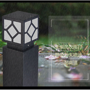 ไฟสวนพลังงานแสงอาทิตย์ สแตนเลส LED ไฟทางเดินกลางแจ้ง กันน้ำ ตั้งพื้นได้ ใช้พลังงานแสงอาทิตย์ - Product Image 5