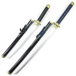 Rurouni Kenshin pisau Samurai asli Anime Katana, mainan properti Cosplay bambu kayu 102CM