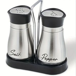 <span class=keywords><strong>Salière</strong></span> et poivrière en acier inoxydable de haute qualité Pot à épices en verre ménager Bouteille d'épices <span class=keywords><strong>pingouin</strong></span> - Product Image 1