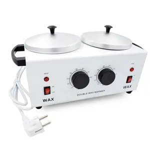 Double Wax Warmer Electric Wax Heater Dual Paraffin Hot Hair Removal Tool Facial Skin SPA Equipment with Adjustable Temperature