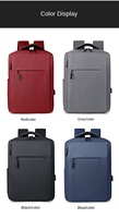 Mochila Oxford Unisex Resistente para Negocios, Bolsa para Computadora con USB Multifuncional de 20-35L, Bolsa de Viaje con Forro de Poliéster Grueso