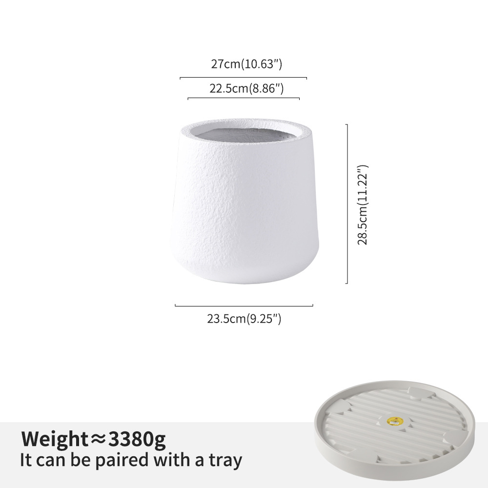 Pequeño, redondo, blanco con base de polea.