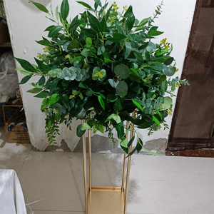 Ifg רומנטי שולחן עבודה רומנטי קישוט 50 ס "מ קוטר עלים ירוקים ירוק - Product Image 4