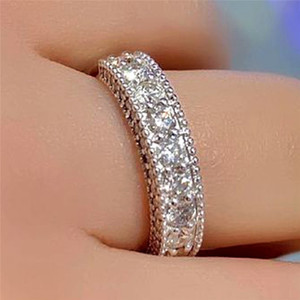 Anello di Coppia con Zirconi per Uomo e Donna, Elegante Gioiello da Dito alla Moda - Product Image 2