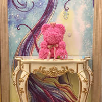 Teddyberen met doos bloemen 40cm 25cm rozen Valentijnsdag schuimhart rood cadeau cadeaus kunstmatige mini geconserveerde Valentijnsroos beer