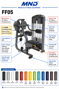 Máquina de fitness de acero para elevación lateral de pie con selector de peso y múltiples niveles de resistencia - Product Image 5