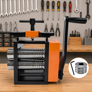 Machine à laminer pour la fabrication de bijoux, outil de façonnage carré et <span class=keywords><strong>semi</strong></span>-circulaire pour bracelets en or/argent, et tréfilage de fil - Product Image 1