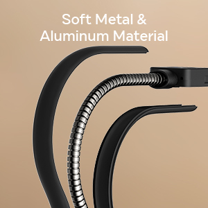 Siêu sáng thấp màu xanh LED bàn đèn kép cổ ngỗng Clip kiến trúc sư hiện đại nhiệm vụ đèn linh hoạt Swing cánh tay cho văn phòng sử dụng nhà - Product Image 5