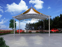 Structure de membrane à grande portée pour abri paysager, protection anti-UV, auvent d'ombrage pour place publique extérieure