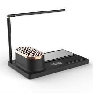 Lámpara de escritorio LED de cabecera 3 en 1 de buena calidad con cargador inalámbrico y altavoz - Product Image 4