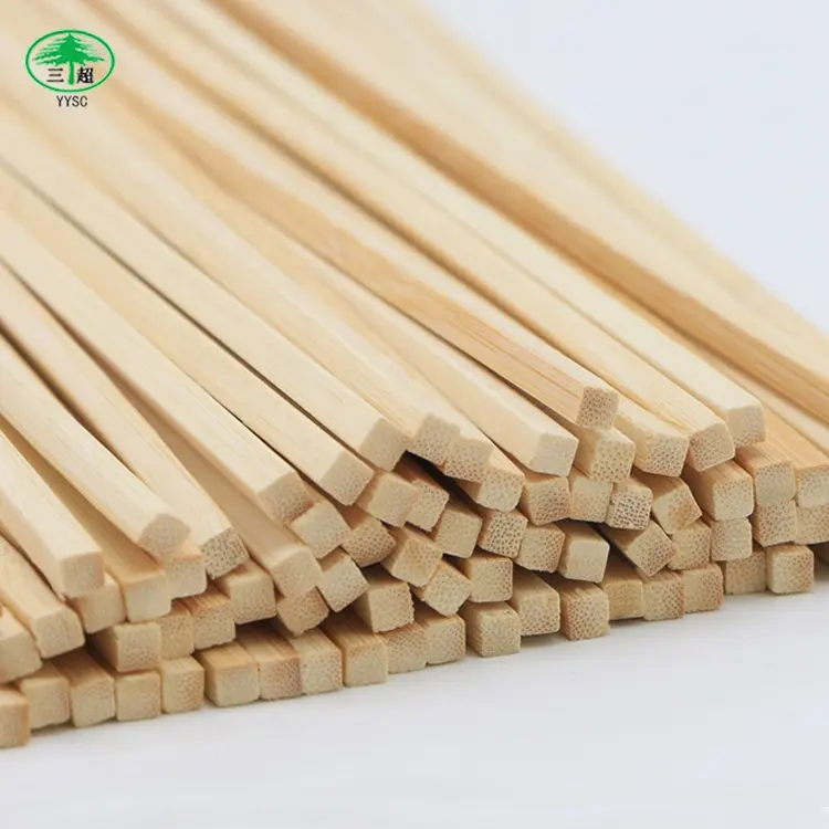 Bambu pamuk şeker çubukları bambu şiş