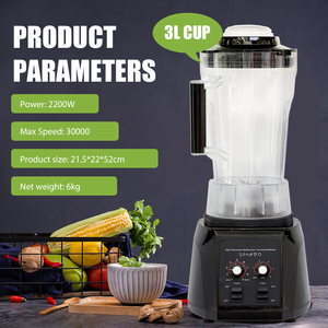 Licuadora Comercial Profesional para Alimentos, Procesador de Jugos y Smoothies, Electrodoméstico de Cocina, Equipo para Restaurantes - Product Image 3